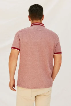 Cortefiel Polos-Polo oxford Vermelho