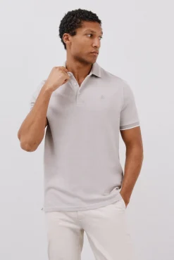 Cortefiel Polos-Polo oxford Cinzento