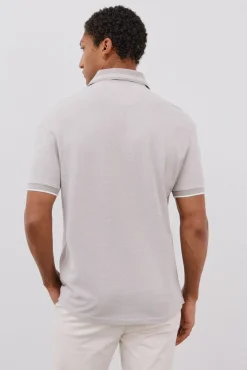 Cortefiel Polos-Polo oxford Cinzento