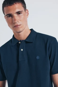 Springfield Polos-Polo piqué básico regular fit azul