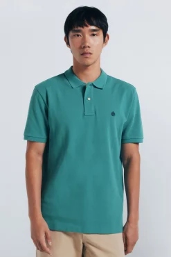 Springfield Polos-Polo piqué básico regular fit verde