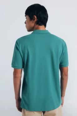 Springfield Polos-Polo piqué básico regular fit verde