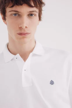 Springfield Polos-Polo piqué básico regular fit branco
