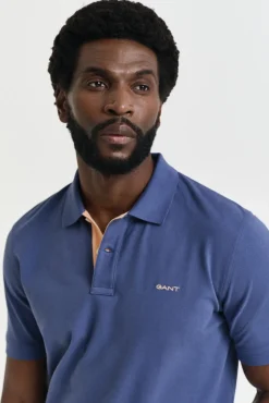 Gant Polos-Polo piqué contrastante Azul