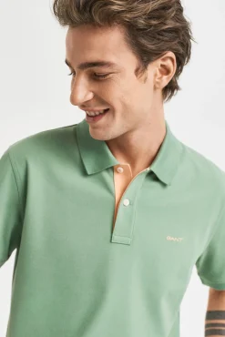Gant Polos-Polo piqué contrastante Verde