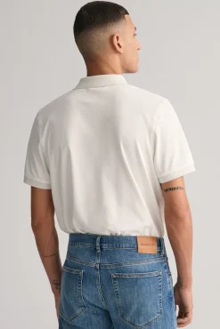 Gant Polos-Polo piqué contrastante Ecru