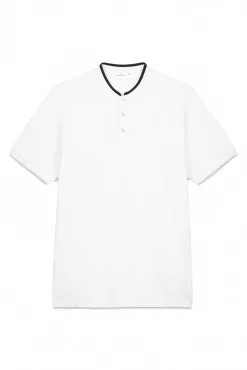 Springfield Polos-Polo piqué gola mao slim fit branco