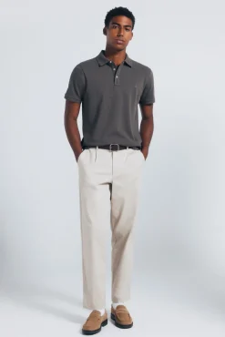 Springfield Polos-Polo piqué slim fit bege