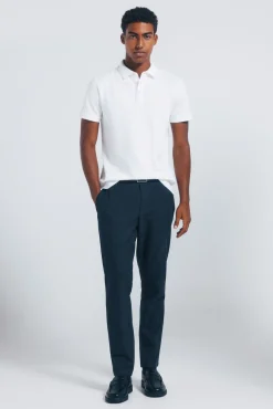 Springfield Polos-Polo piqué slim fit branco