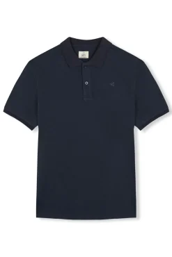 OOTO Polos-Polo piqué slub Azul