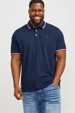 Jack & Jones PLUS Polos-Polo PLUS de regular fit azul