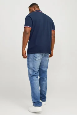 Jack & Jones PLUS Polos-Polo PLUS de regular fit azul