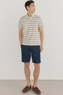 Pedro del Hierro Polos-Polo às riscas Beige