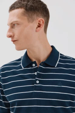 Cortefiel Polos-Polo às riscas Azul