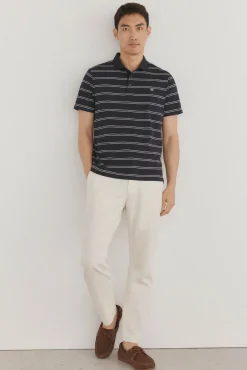 Pedro del Hierro Polos-Polo às riscas Azul