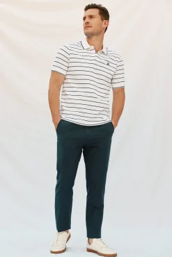 Cortefiel Polos-Polo às riscas Branco