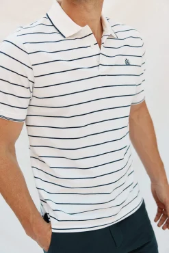 Cortefiel Polos-Polo às riscas Branco