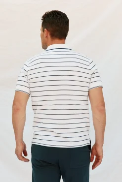 Cortefiel Polos-Polo às riscas Branco