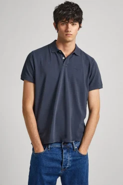Pepe Jeans Polos-Polo Slim Fit Piquet azul
