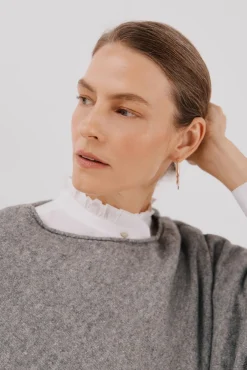 Cortefiel Sobretudos-Poncho de toque suave Cinzento