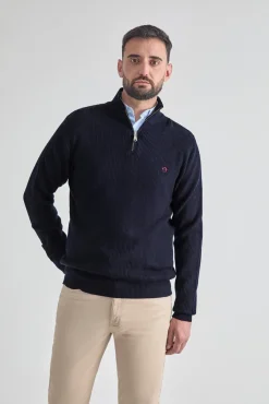 Street Monkey Camisolas-Pulôver com fecho éclair Azul