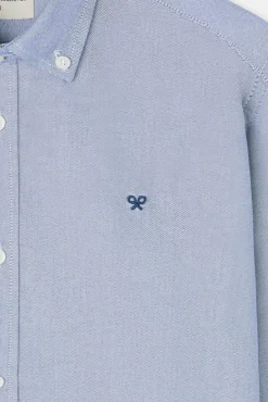 Silbon Camisas-Raquete de camisa esportiva Oxford Azul