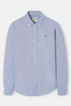 Silbon Camisas-Raquete de camisa esportiva Oxford Azul