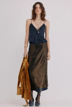 Hoss Intropia Saias-Riley. Saia lantejoulas Multicolorido