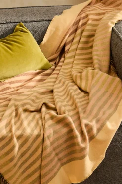 Calma House Cobertores-Riscas Listrado Shima estampado