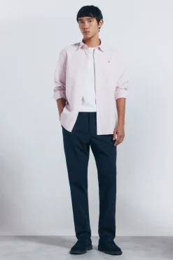 Springfield Camisas-Riscas Oxford listrada vermelho