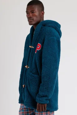 Admas Pijamas-Robe curta borrego Paddington para homem azul