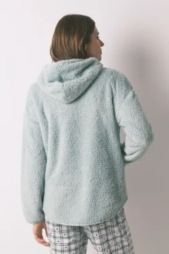 Women'secret Roupões-Robe curta tecido pelo lurex verde