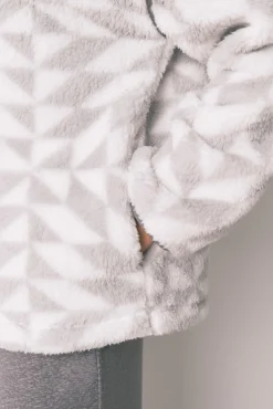 Women'secret Roupões-Robe curto de pelo estampado da Minnie cinzento