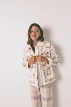 Women'secret Roupões-Robe curto de polar rosa