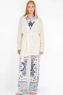 Gisela Roupões-Robe de bolinhas com bolinhas bege