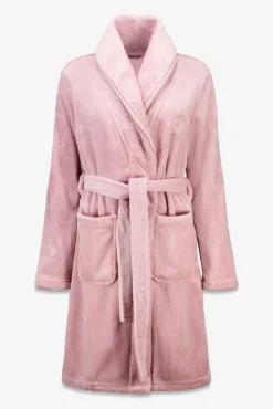 Women'secret Roupões-Robe midi de lã polar rosa