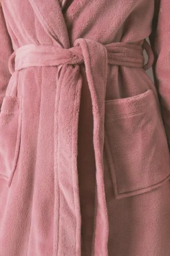 Women'secret Roupões-Robe midi de polar rosa