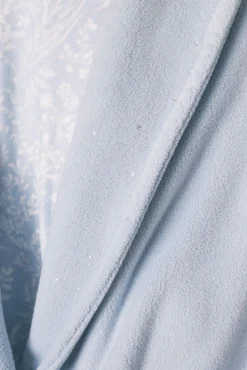 Women'secret Roupões-Robe midi de veludo com glitter azul