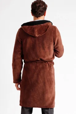 Admas Pijamas-Robe midi quentinha Disney Star Wars para homem castanho