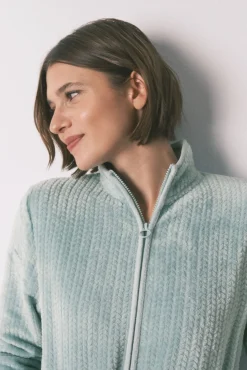 Women'secret Roupões-Robe midi tecido polar verde