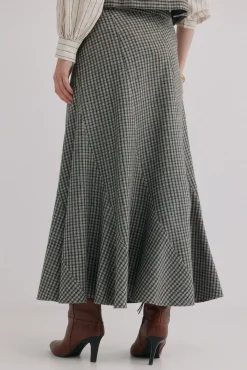 Hoss Intropia Saias-Romilda. Saia xadrez Azul