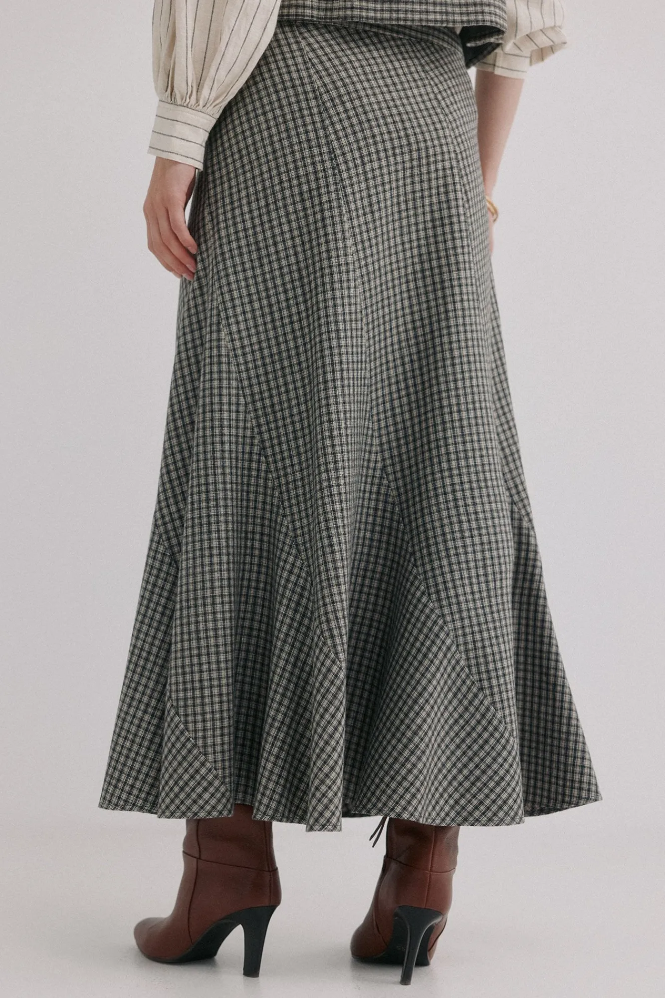 Hoss Intropia Saias-Romilda. Saia xadrez Azul