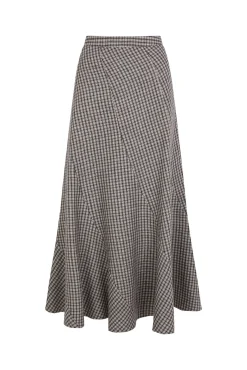 Hoss Intropia Saias-Romilda. Saia xadrez Azul