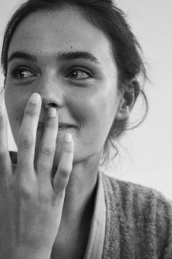 Textura Roupa De Banho-Roupão de banho friso algodão bambu cinzento