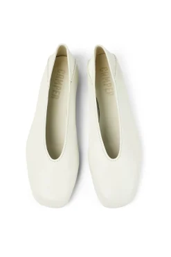 Camper Sabrinas|Rasos-Sabrinas rasas de pele para mulher branco