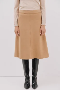 Cortefiel Saias-saia capa de camurça Tostado