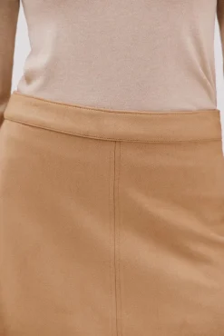 Cortefiel Saias-saia capa de camurça Tostado