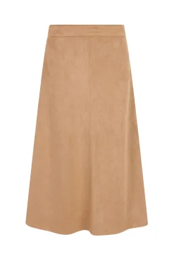 Cortefiel Saias-saia capa de camurça Tostado