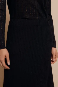 Slowlove Saias-Saia capa de malha Preto