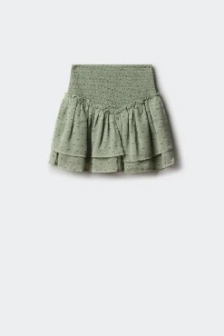 Springfield Kids Saias|Vestidos-Saia curta com babados para meninas verde